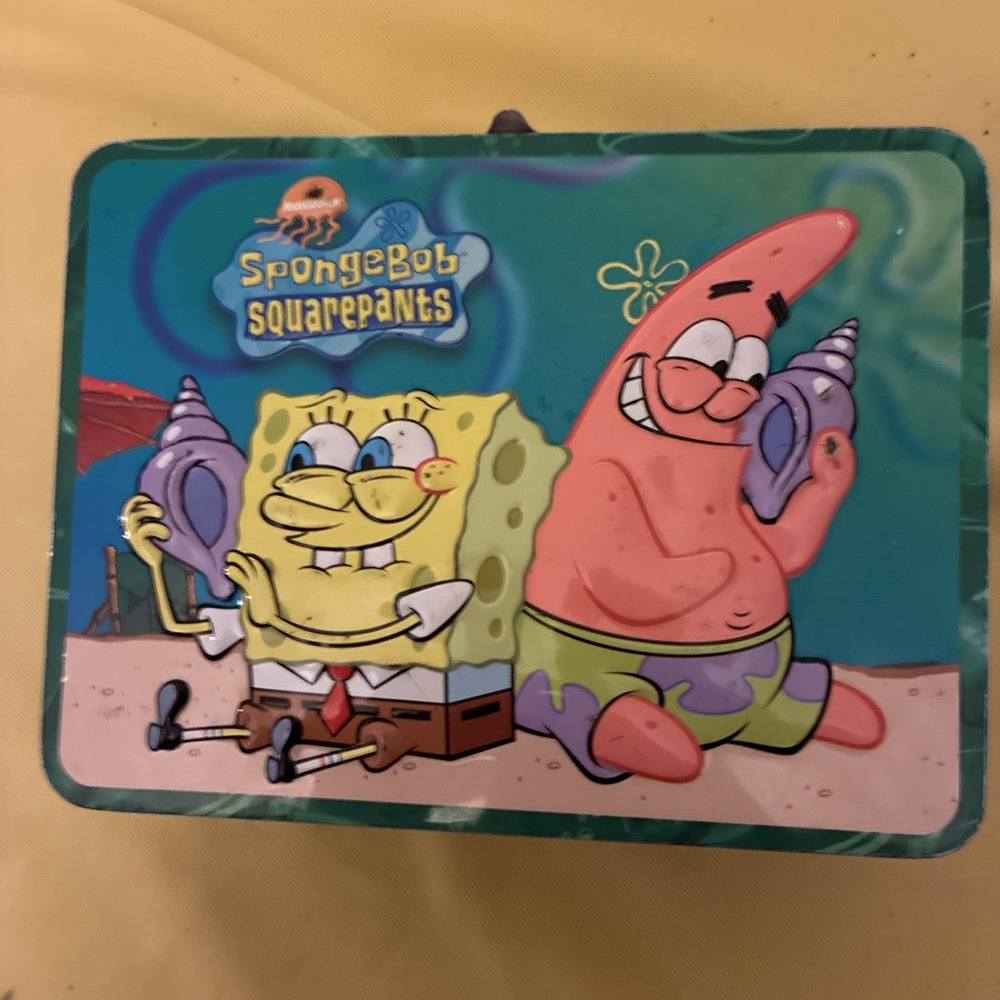Spongebob Squarepants Metal Lunch box 2006 Collectible Vtg